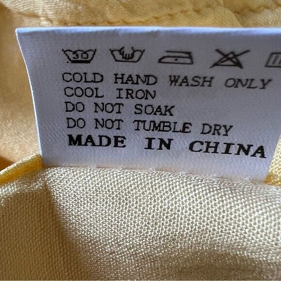 NWT All About May  Bon Voyage‎ Yellow Cut-Out Sides Tie Back Sundress -- 6 - Picture 16 of 16